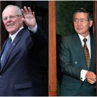 Pedro Castillo (i), Pedro Pablo Kuczynski (2-i), Alberto Fujimori y Martín Vizcarra.