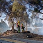 Imagen de un incendio forestal en el sector de La Loma de Puengasí del pasado 6 de septiembre de 2024.