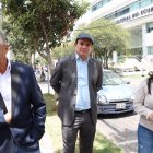 El alcalde de Balzar, Galo Meza, y de Junín, Jonás Intriago, llegaron a la Corte Constitucional.