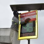 Se están colocando sellos de clausura en los fotorradares inhabilitados.