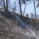 Uno de los incendios forestales ocurrió en la av. Simón Bolívar, a la altura de la Casa de la Selección.