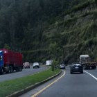 La mujer fue abandonada en la Simón Bolívar, en el sector del Camino del Inca