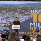 El presidente Daniel Noboa estuvo en el inicio de la rehabilitación de la vía La Entrada, Manabí.