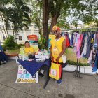 Actividad. La Fundación Tacita Caliente realiza ferias para recoger fondos y comprar comida para familias.