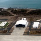 Vista aérea de la antigua Base militar de operaciones de Estados Unidos en Manta.