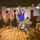 Los Cafres en el estudio.