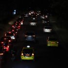 Así luce la capital minutos previos al apagón.