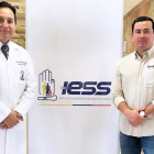 Ferdinan Álvarez con Franklin Encalada.