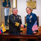Representantes de las Fuerzas Armadas de Ecuador y Estados Unidos se reunieron en Quito.