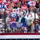 El candidato republicano Donald Trump participó de un mitin político en Wilmington, estado de Carolina del Norte, este sábado 21 de septiembre.