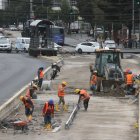 El 12 de agosto empezó la rehabilitación del hormigón en nueve kilómetros del carril exclusivo de la Ecovía.