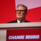 El primer ministro de Reino Unido, Keir Starmer, durante el congreso del Partido Laborista en Liverpool, este domingo 22 de septiembre.