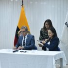 Rueda de prensa sobre los cortes de luz en Ecuador, en el Ministerio Energía y Minas.