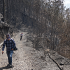 Zonas afectadas por los incendios en el sector de Bellavista, en Quito.