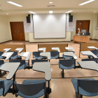 Referencial. Aula de clases vacía.