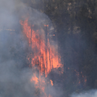 Incendio forestal en Quito.