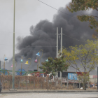 Incendio forestal en las inmediaciones del Parque Samanes.
