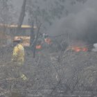 Un incendio forestal afectó un tramo del parque Samanes, en el norte de Guayaquil, la tarde de este jueves 26 de septiembre.