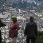 Afectación de un incendio forestal en Quito.