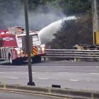 La emergencia fue atendida por bomberos.
