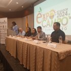 Presentación. Autoridades anuncian la feria de semillas.