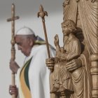 El Papa Francisco durante su visita a Bélgica