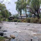 El caudal del río Tomebamba se recuperó tras la fuerte lluvia del fin de semana.
