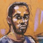 Sean Diddy en la audiencia