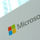 Fotografía de archivo del logo de Microsoft.