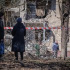 Destrozos causados por un ataque ruso en la región de Donetsk