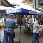 Existen carpas instaladas por la Policía Nacional en el sector.