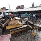 Una unidad educativa fue evacuada tras las fuertes lluvias.