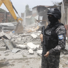 Demolición de viviendas en Durán.