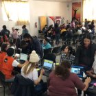 Encuentro. Migrantes venezolanos continuamente se reúnen en ciertos espacios para organizarse en el país.