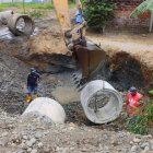 Estructura. Con este tipo de tubos se prevé que el agua fluya y no se quede estancada. A la par, la Alcaldía asegura hacer limpiezas permanentes.