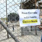 En algunos tramos se ha colocado carteles que informen sobre los cierres temporales.