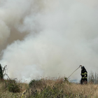 Incendio forestal en el Km 13.5 de la Av Miguel Yúnez Zagia