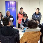 En el simulacro se establecieron tres puntos de encuentro.