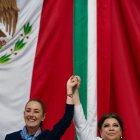 Claudia Sheinbaum, presidenta de México, y Clara Brugada, alcaldesa de Ciudad de México.