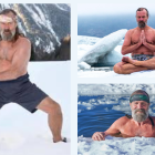 Su teoría que sostiene que el frío es salud, incluye también meditación.