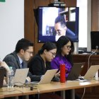 Con la presencia –vía telemática– de la fiscal general del Estado, Diana Salazar, se reinstala la audiencia preparatoria de juicio.