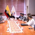 Veloz se reunió con los coordinadores de bancada el 3 de octubre de 2024.