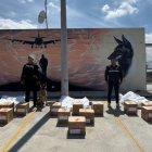 17.9 kilos de clorhidrato de cocaína que pretendían ser enviados a España en distintas encomiendas.