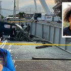 La madre de Marco Angulo permanece en los alrededores del hospital.