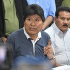 El expresidente Evo Morales (2006-2019) habla en una rueda de prensa el pasado viernes, en Cochabamba (Bolivia).