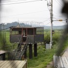 Un puesto de control surcoreano en el Parque Imjingak, cerca de la zona desmilitarizada (DMZ) que separa ambas Coreas, en Paju, provincia de Gyeonggi-do, Corea del Sur.