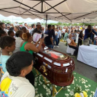 Funeral del futbolista Roberto Cabezas.