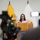 La presidenta de la Asamblea Nacional, Viviana Veloz.