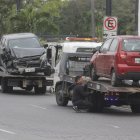 Ambos carros fueron retirados en grúa del sitio