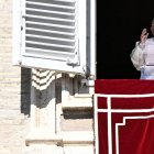 El Papa da su mensaje de promoción de paz y reconciliación.